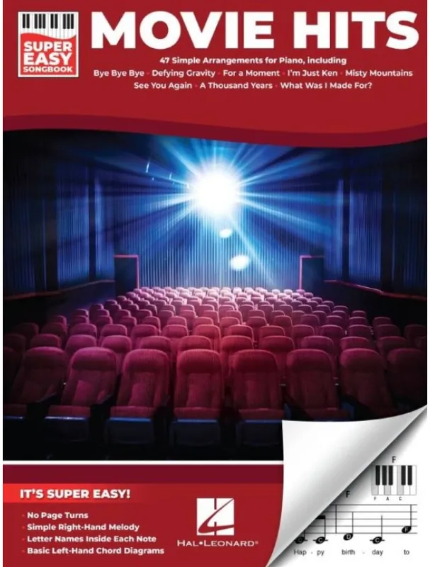 Super Easy Songbook Movie Hits (noty na super snadný klavir) Expresní Doručení