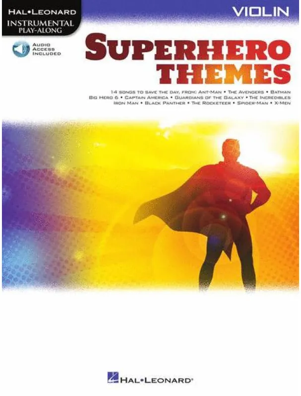 Časově Omezené Superhero Themes (noty na housle) (+audio)