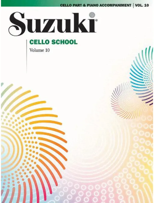 Suzuki Cello School Cello Part, Piano Accompaniment, Vol. 10 (noty na violoncello) Levný