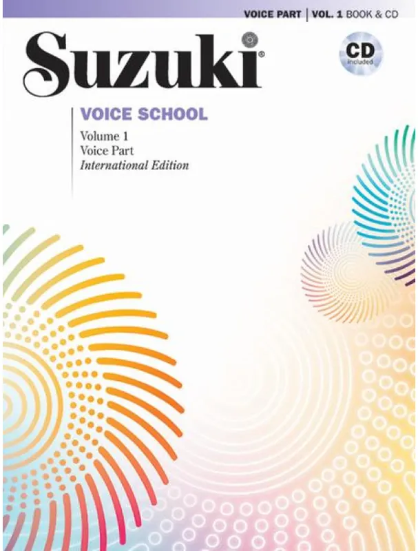 Rychlé Dodání Suzuki Voice School Volume 1 (noty na zpěv) (+audio)