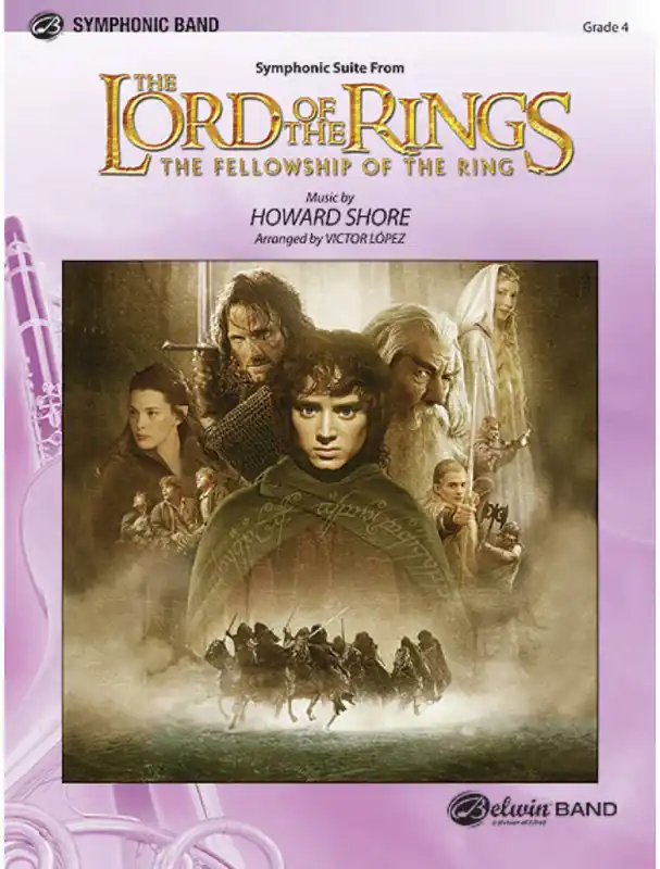 Nejlepší Volba Symphonic Suite from The Lord of the Rings - The Fellowship of the Ring (noty pro koncertní orchestr, party, partitura)