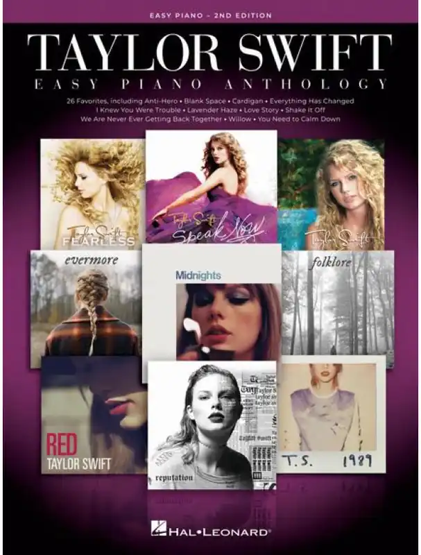 Oblíbený Taylor Swift Easy Piano Anthology - 2nd Edition (noty na snadný klavír)