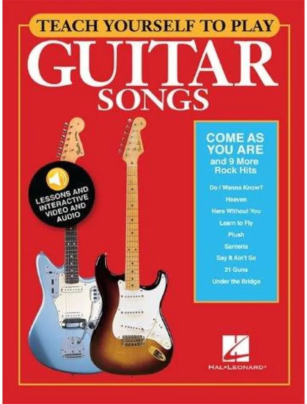 Teach Yourself To Play Guitar Songs Come As You Are And 9 More Rock Hits (noty, tabulatury na kytaru) (+audio & video) Bezpečná Platba
