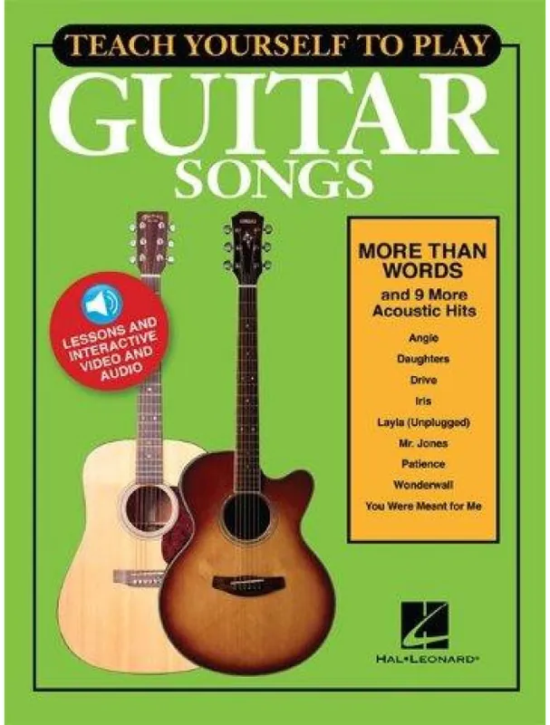 Nejlepší Cena Teach Yourself To Play Guitar Songs More Than Words And 9 More Acoustic Hits (noty, tabulatury na kytaru) (+audio & video)