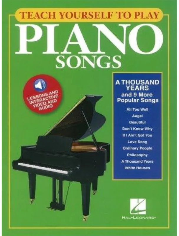 Teach Yourself To Play Piano Songs A Thousand Years And 9 More Popular Songs (noty na sólo klavír) (+audio & video) Hit Sezóny