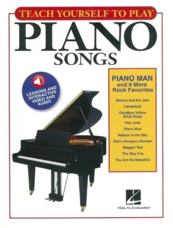 Teach Yourself To Play Piano Songs Piano Man And 9 More Rock Favorites (noty na sólo klavír) (+audio & video) Hit Sezóny