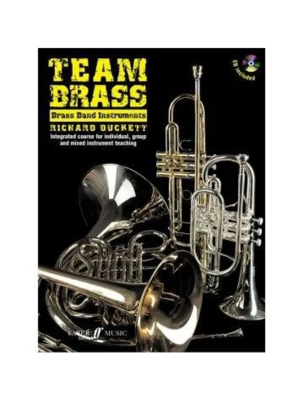 Akce Team Brass Brass Band Instruments (noty na žesťové nástroje) (+audio)
