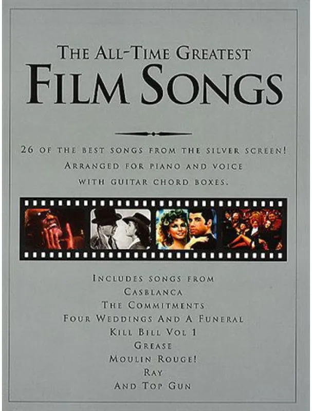 Zlevněný The All-Time Greatest Film Songs (noty, klavír, zpěv, kytara, akordy)