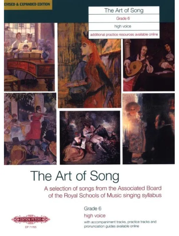 Vysoce Kvalitní The Art of Song Grade 6 - High Voice (noty na klavír, zpěv)