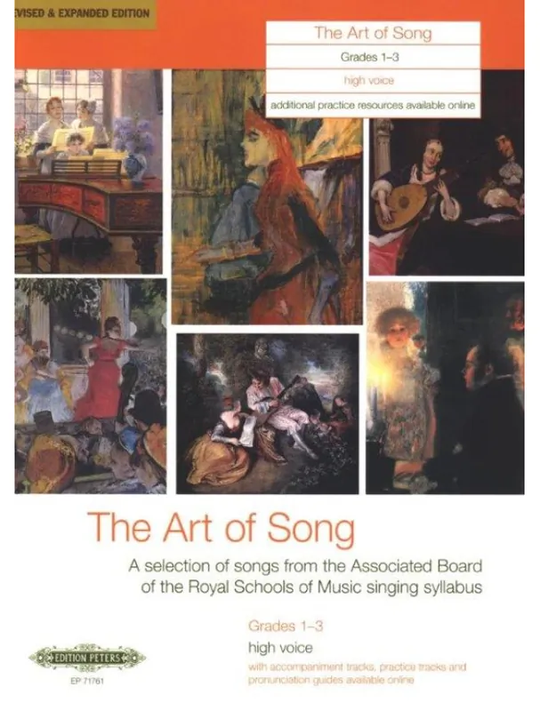 The Art of Song Grades 1-3, High Voice (noty na klavír, zpěv) Omezená Nabídka