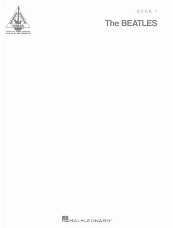 The Beatles - The White Album - Book 1 (noty, tabulatury na kytaru) Pouze Dnes