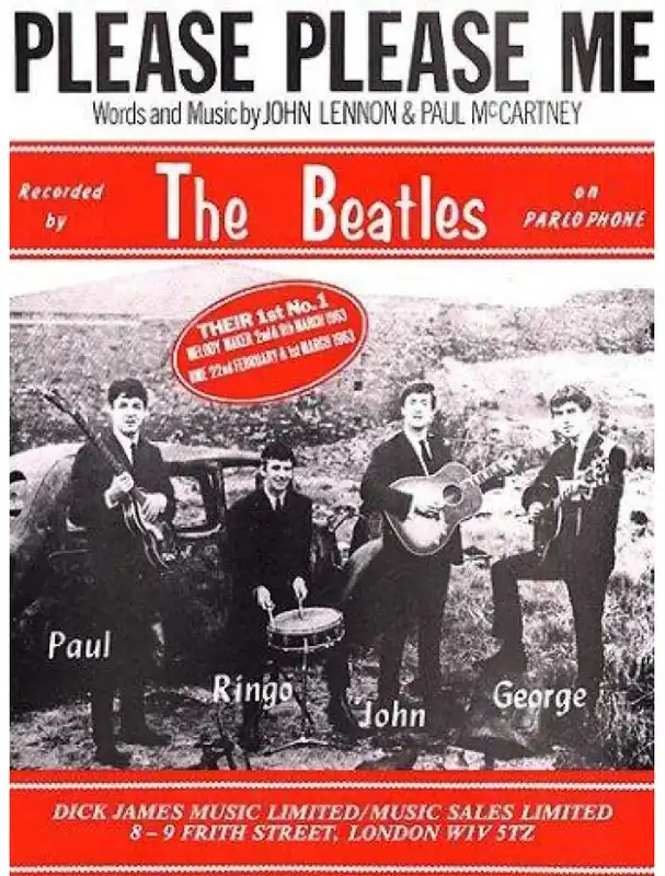 Cenová Bomba The Beatles Please Please Me (noty na klavír, zpěv, akordy na kytaru)