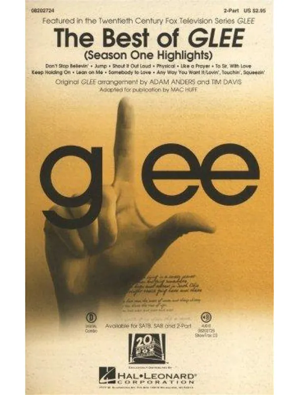 Jen Po Omezenou Doba The Best Of Glee - Season One Highlights (2-Part Choir) (noty pro dvojhlasý zpěv, klavír) - SADA 5 ks