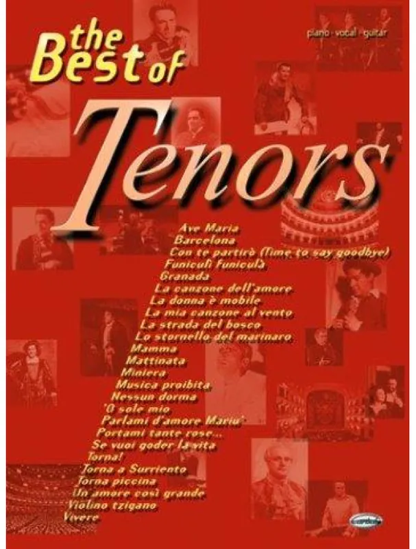The Best of Tenors (noty na klavír, zpěv, akordy na kytaru) Autentický