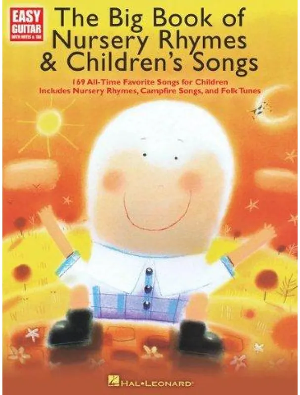 Autentický The Big Book Of Nursery Rhymes & Children‘s Songs (noty, tabulatury na kytaru)