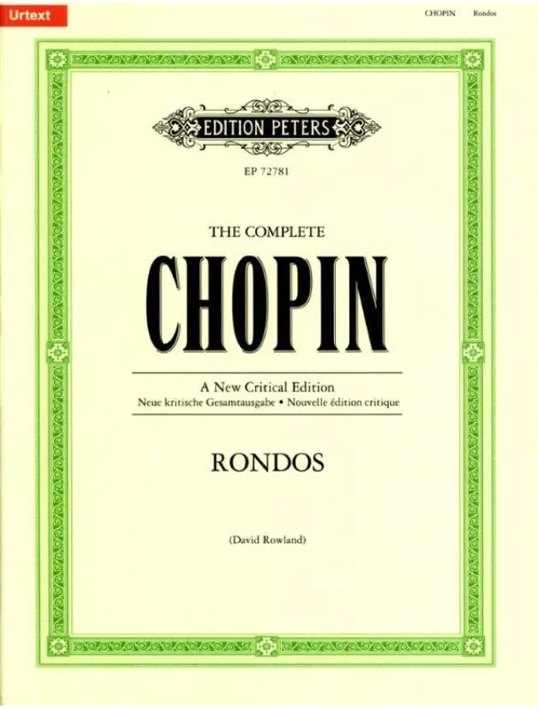 The Complete Chopin Rondos (noty na klavír) Vrácení Zdarma