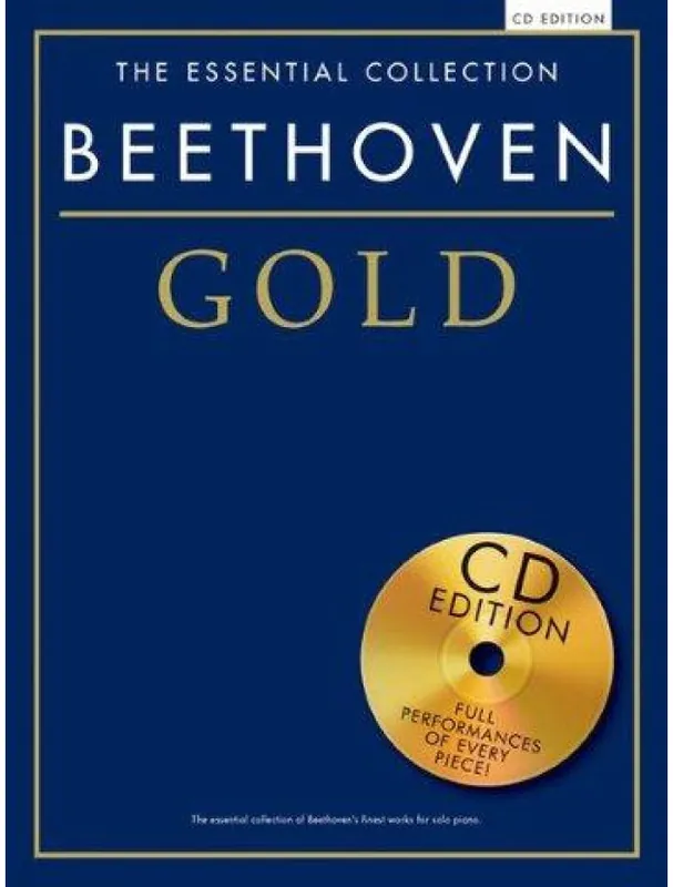 Super Cena The Essential Collection Beethoven Gold (noty, sólo klavír) (+audio)