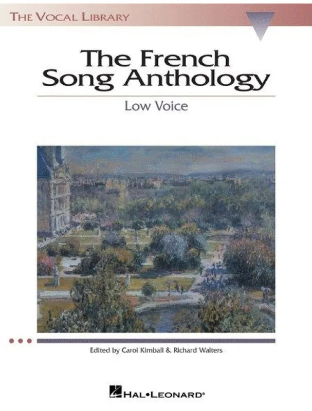 The French Song Anthology - Low Voice (noty na zpěv) Ihned K Objednání