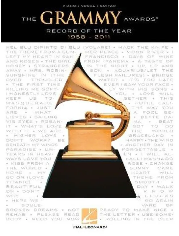 Koupit Online The Grammy Awards Record of the Year 1958-2011 (noty na klavír, zpěv, akordy na kytaru)