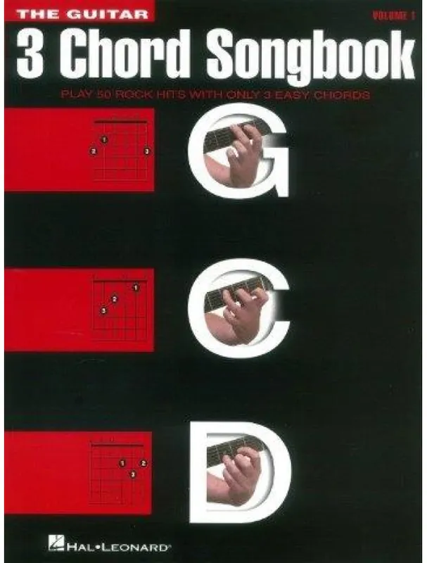 Autentický The Guitar Three-Chord Songbook (noty, melodická linka, akordy)
