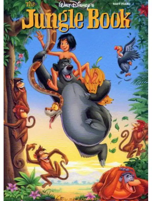 The Jungle Book Easy Piano (Kniha džunglí) (noty, klavír, zpěv, kytara, akordy) Vysoce Kvalitní