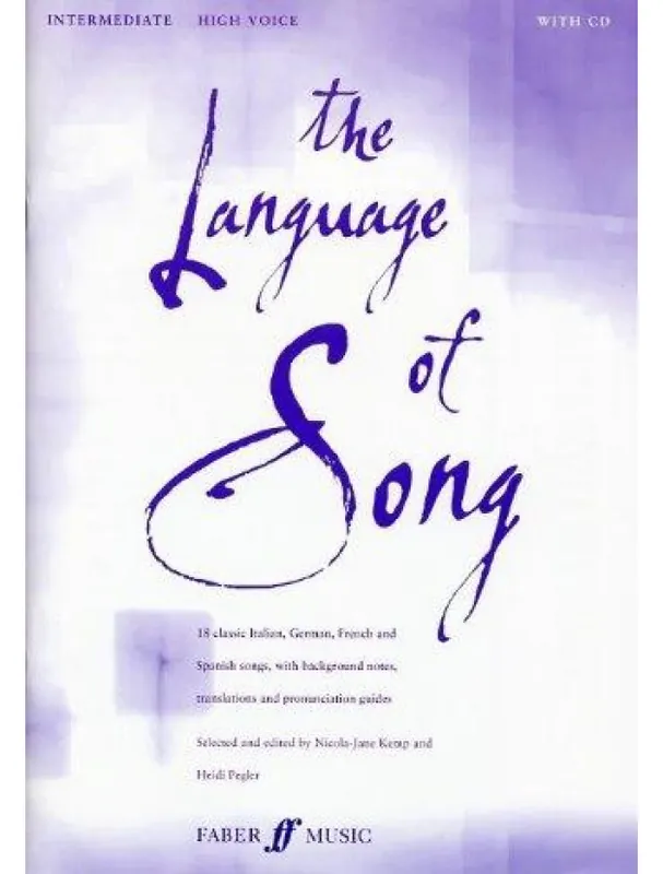 The Language Of Song (High Voice Intermediate) (noty na zpěv, klavír) (+audio) Sezónní Sleva