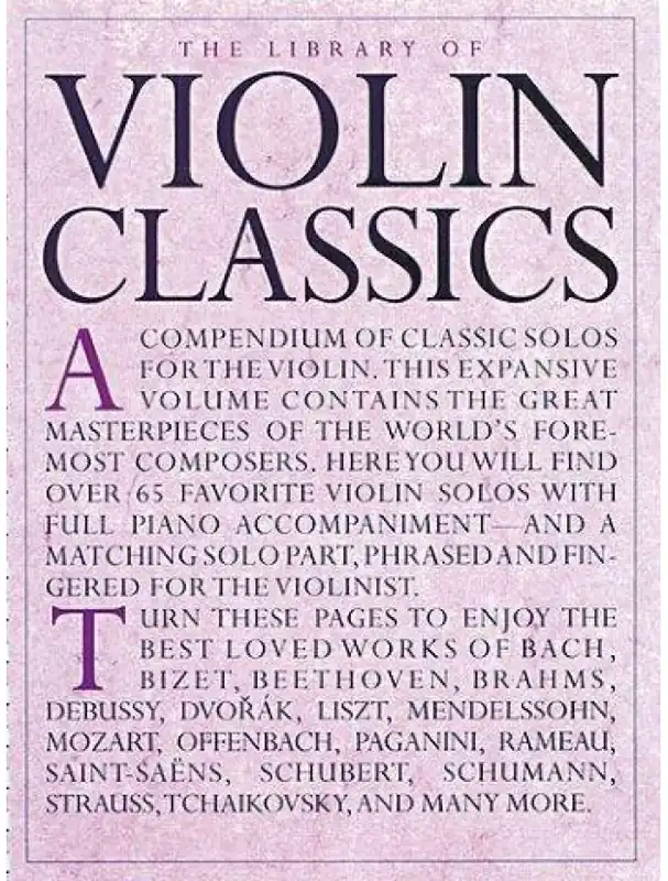 Nejprodávanější The Library Of Violin Classics (noty, housle, klavír)