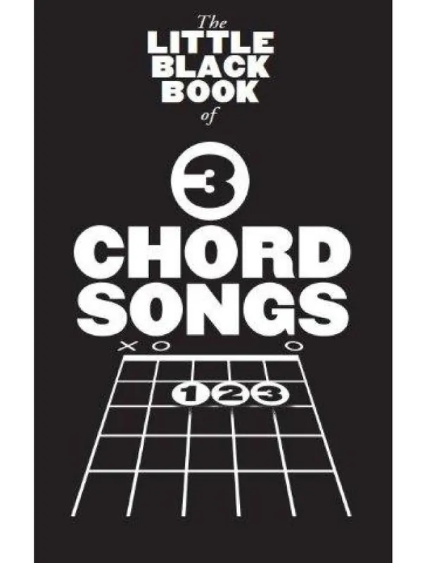 Značkový The Little Black Book Of 3 Chord Songs (akordy na kytaru, texty písní)