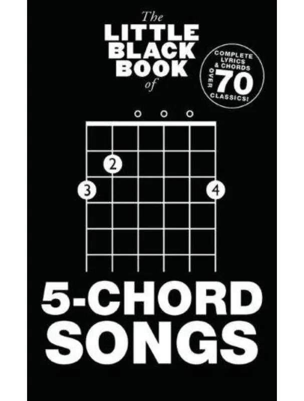 Jen Po Omezenou Doba The Little Black Book Of 5-Chord Songs (akordy na kytaru, texty písní)