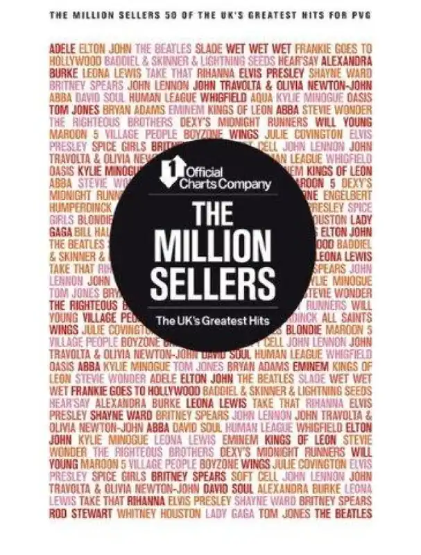 The Official Charts Company The Million Sellers - 50 Of The UK‘s Greatest Hits (noty na klavír, zpěv, akordy na kytaru) Nakupujte Hned