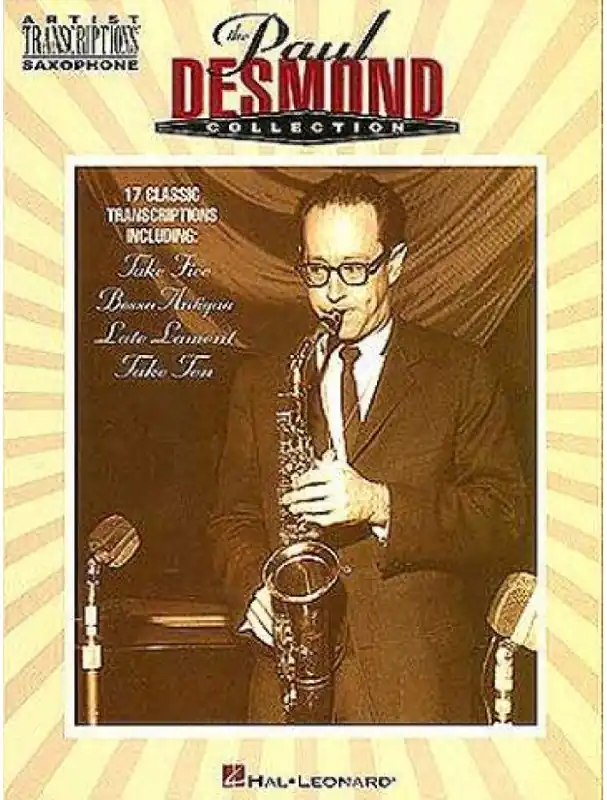 Poslední Šance The Paul Desmond Collection Artist Transcriptions (noty na altsaxofon, akordy)