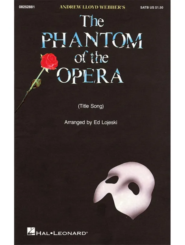 Nejprodávanější The Phantom of the Opera - Title Song (noty na sborový zpěv, SATB) - SADA 5 ks