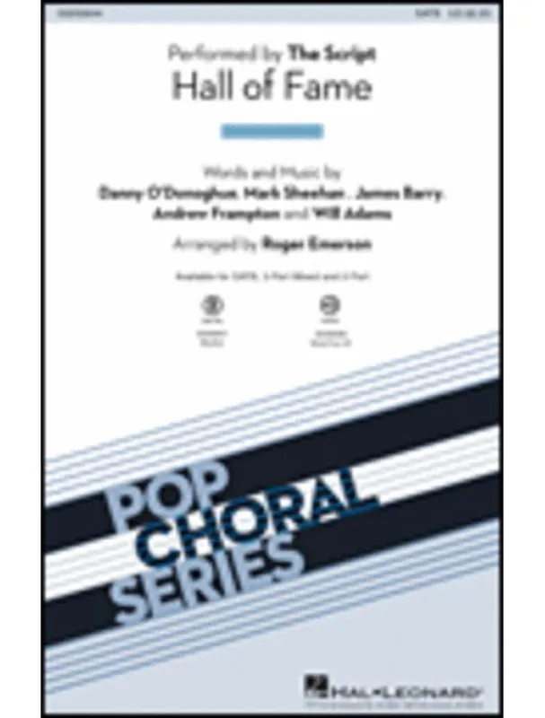 Nejprodávanější The Script Hall of Fame (noty na sborový zpěv, SATB) - SADA 5 ks