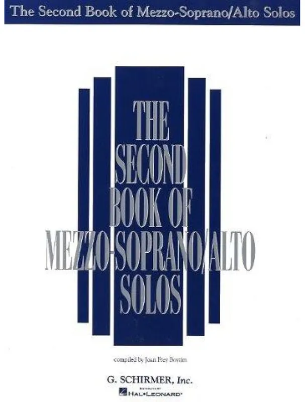 Nejlepší Volba The Second Book Of Mezzo-Soprano/Alto Solos (noty na zpěv, klavír)