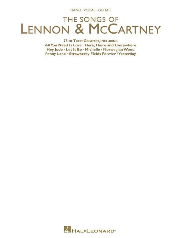 The Songs of Lennon & McCartney (noty na klavír, zpěv, akordy na kytaru) Vrácení Zdarma