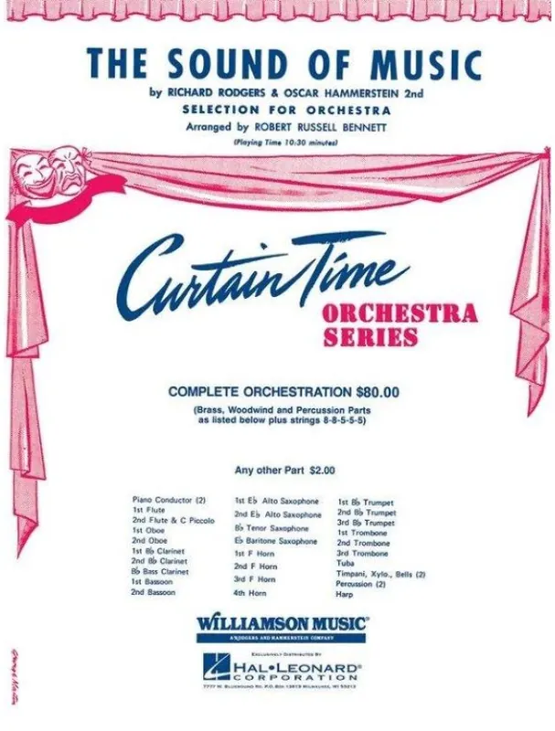 The Sound of Music - Selection for Orchestra (noty pro symfonický orchestr, party, partitura) Ověřený
