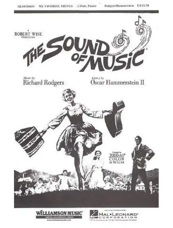 Super Cena The Sound Of Music My Favourite Things SA (noty pro dvojhlasý sborový zpěv, klavír) - SADA 5 ks
