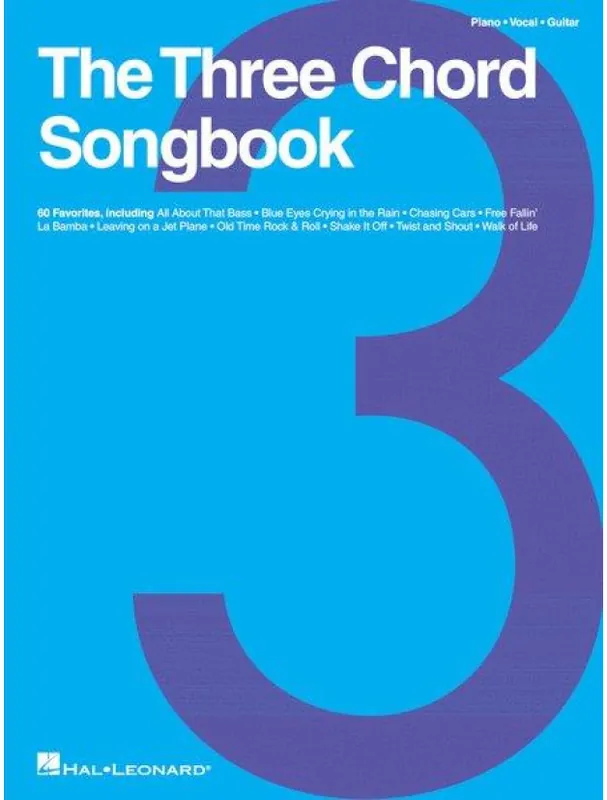 The Three Chord Songbook (noty na klavír, zpěv, akordy na kytaru) Originální