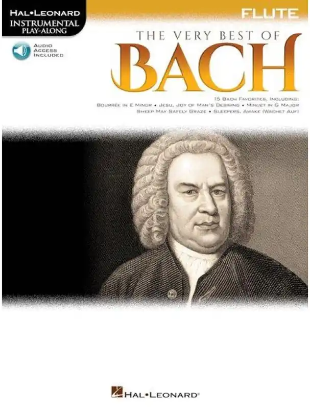 Akční Cena The Very Best of Bach Instrumental Play-Along For Flute (noty na příčnou flétnu) (+audio)