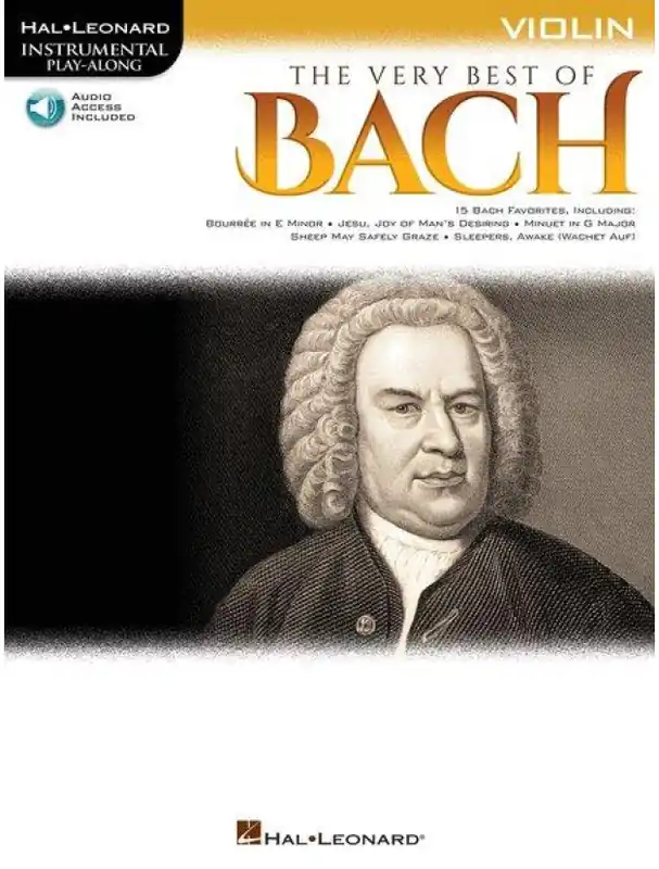 Finální Výprodej The Very Best of Bach Instrumental Play-Along For Violin (noty na housle) (+audio)