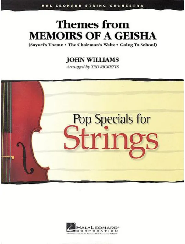Originální Themes from Memoirs of a Geisha / Gejša (noty pro smyčcový orchestr, party, partitura)