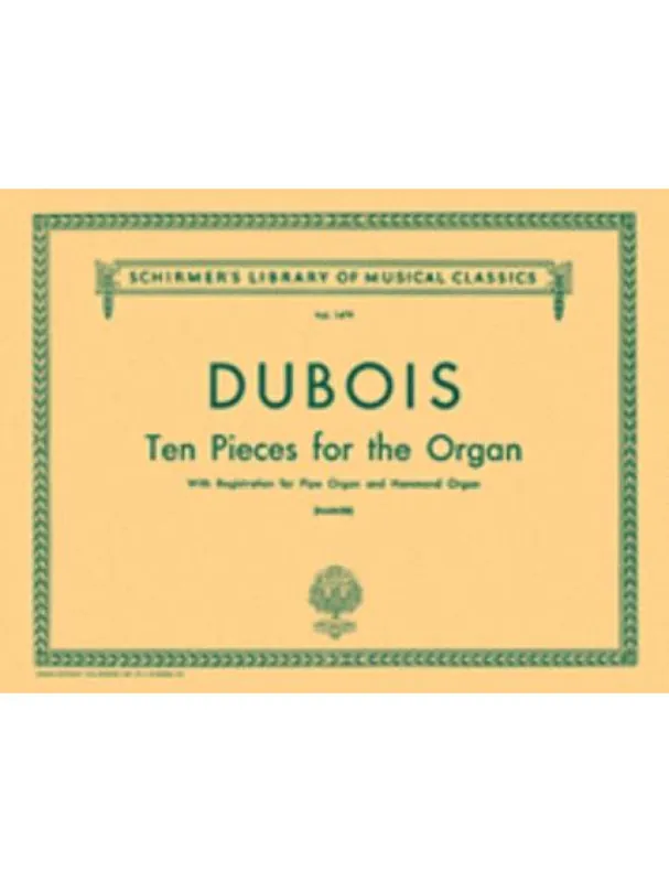Théodore Dubois 10 Pieces (noty na varhany) Nakupujte Hned