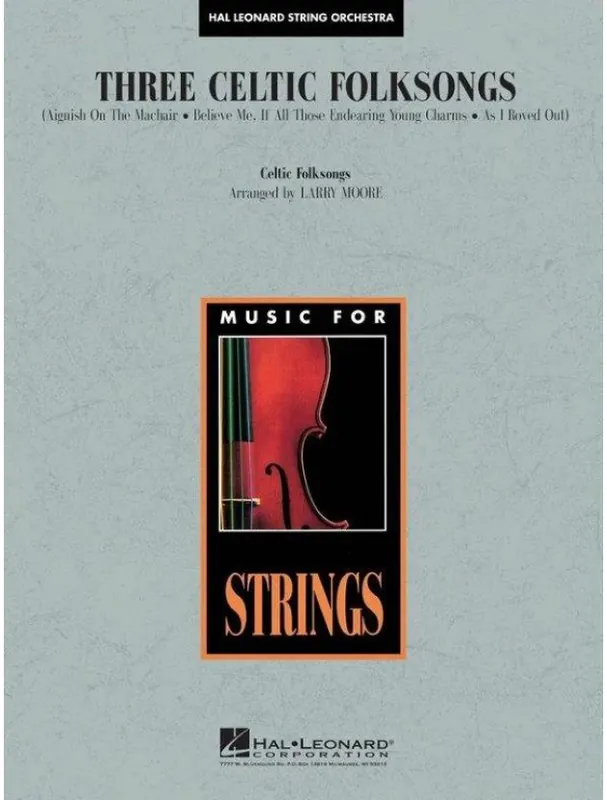 Nová Kolekce Three Celtic Folksongs (noty pro smyčcový orchestr, party, partitura)