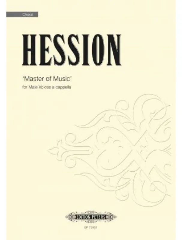 Toby Hession Master of Music - Male Voices a Cappella (noty na sborový zpěv) Ověřený