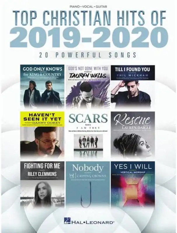 Top Christian Hits of 2019-2020 (noty na klavír, zpěv, akordy) Aktuální