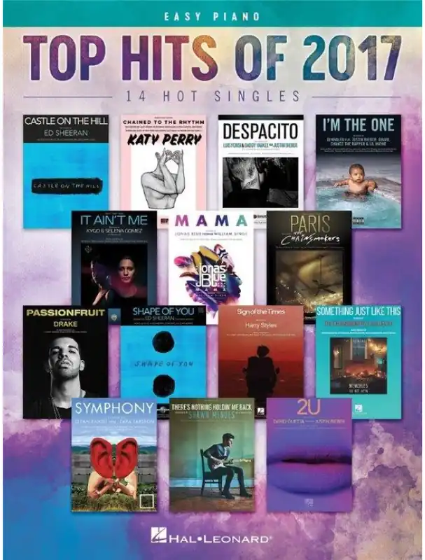 Top Hits of 2017 (noty na snadný klavír) Objednat Nyní