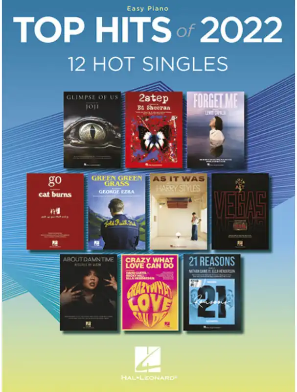 Top Hits of 2022 (noty na snadný klavír) Levný