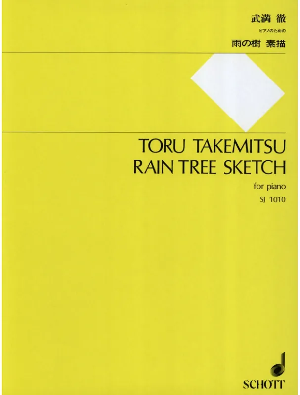 Toru Takemitsu Rain Tree Sketch - 1982 (noty na klavír) Cenově Výhodný