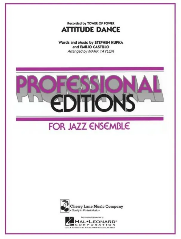 Výhodná Nabídka Tower of Power Attitude Dance (noty pro jazzový orchestr, party, partitura)