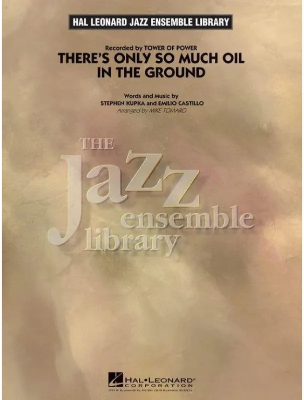 Tower of Power There‘s Only So Much Oil in the Ground (noty pro jazzový orchestr, party, partitura) Kup Teď